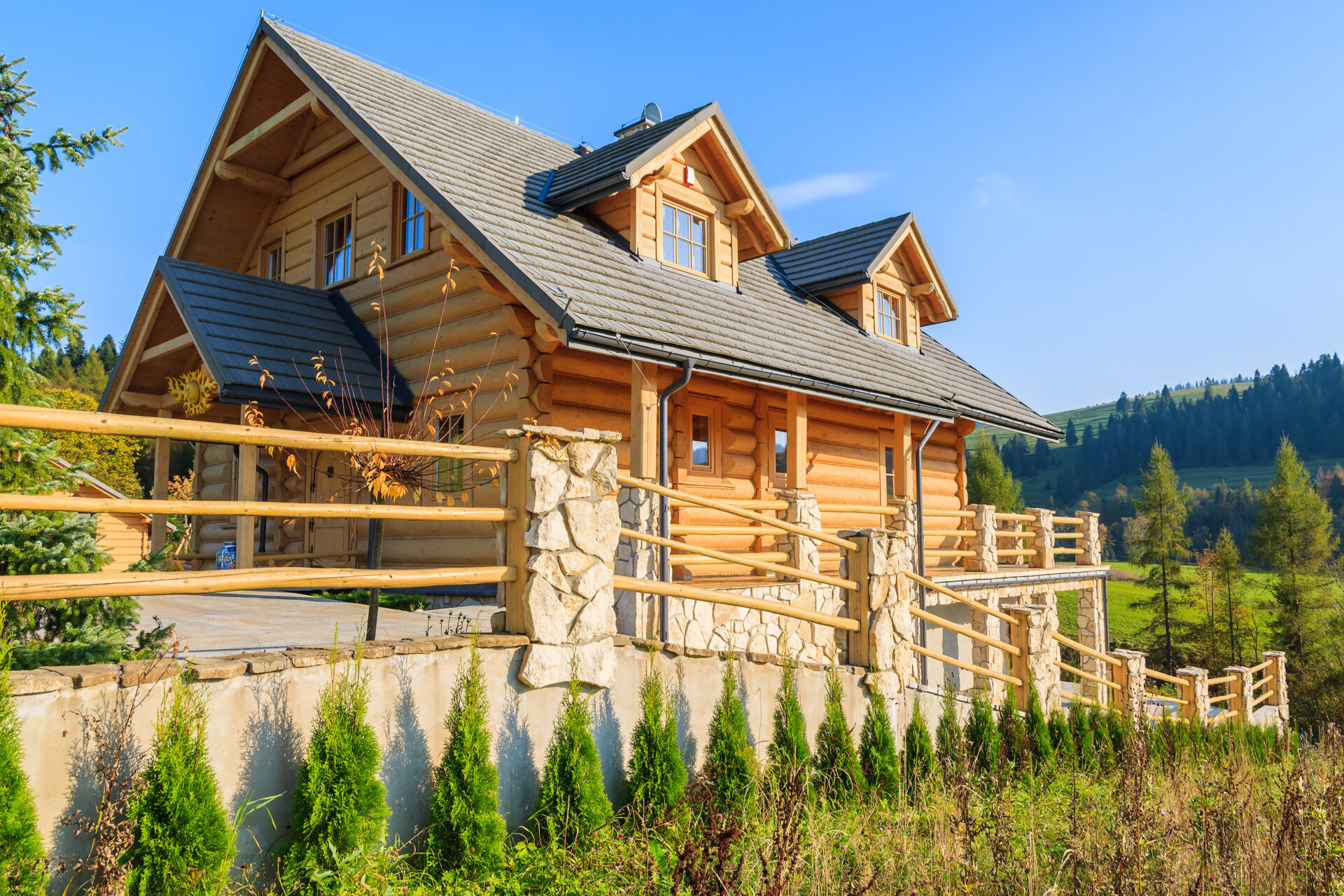 Grand chalet, idéal pour les week-ends en famille.